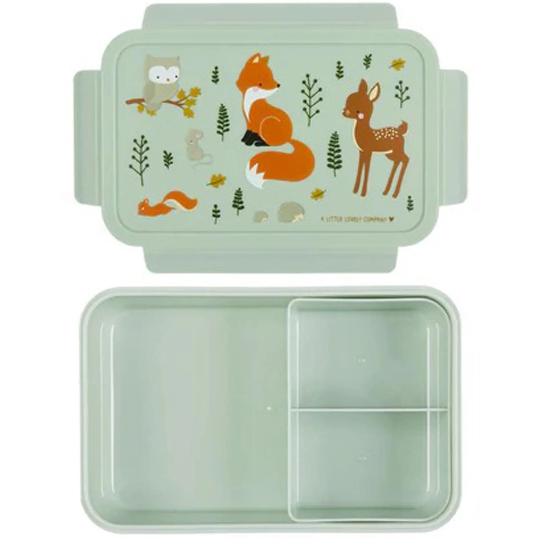 Bakjes & Kommen*A Little Lovely Company bento lunch box Forest friends groen