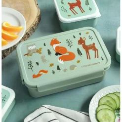 Bakjes & Kommen*A Little Lovely Company bento lunch box Forest friends groen