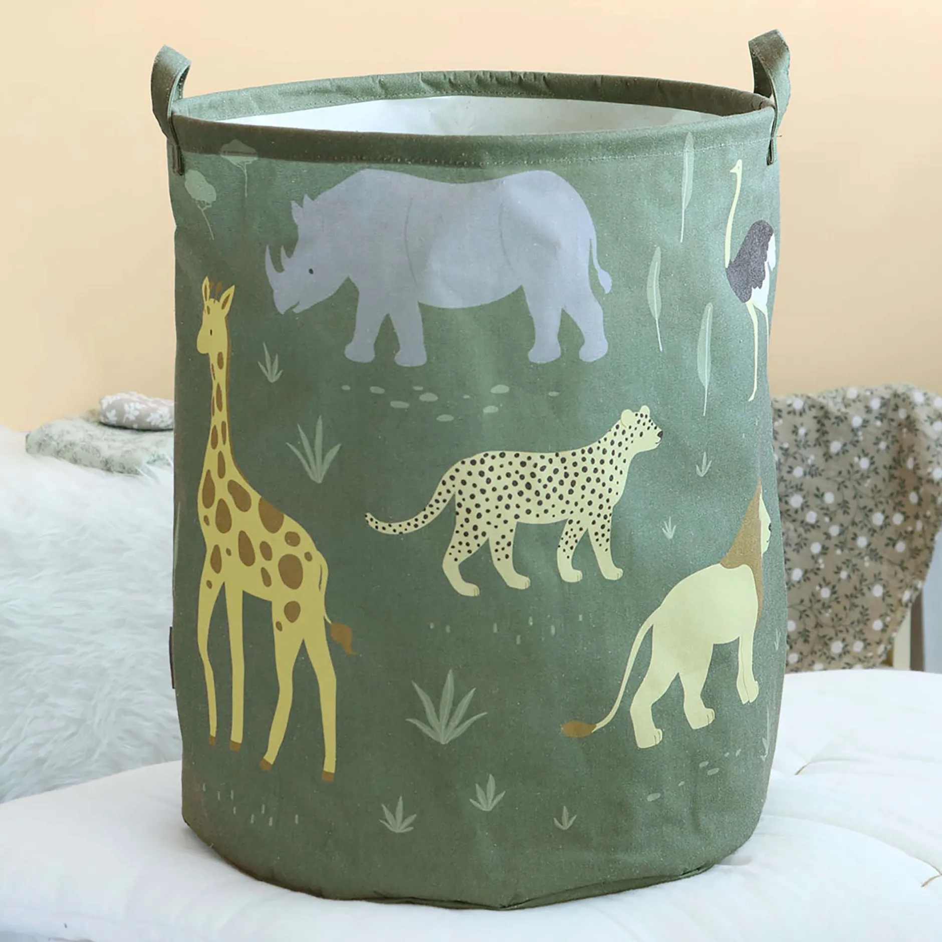 Manden & Dozen*A Little Lovely Company opbergmand Safari multi
