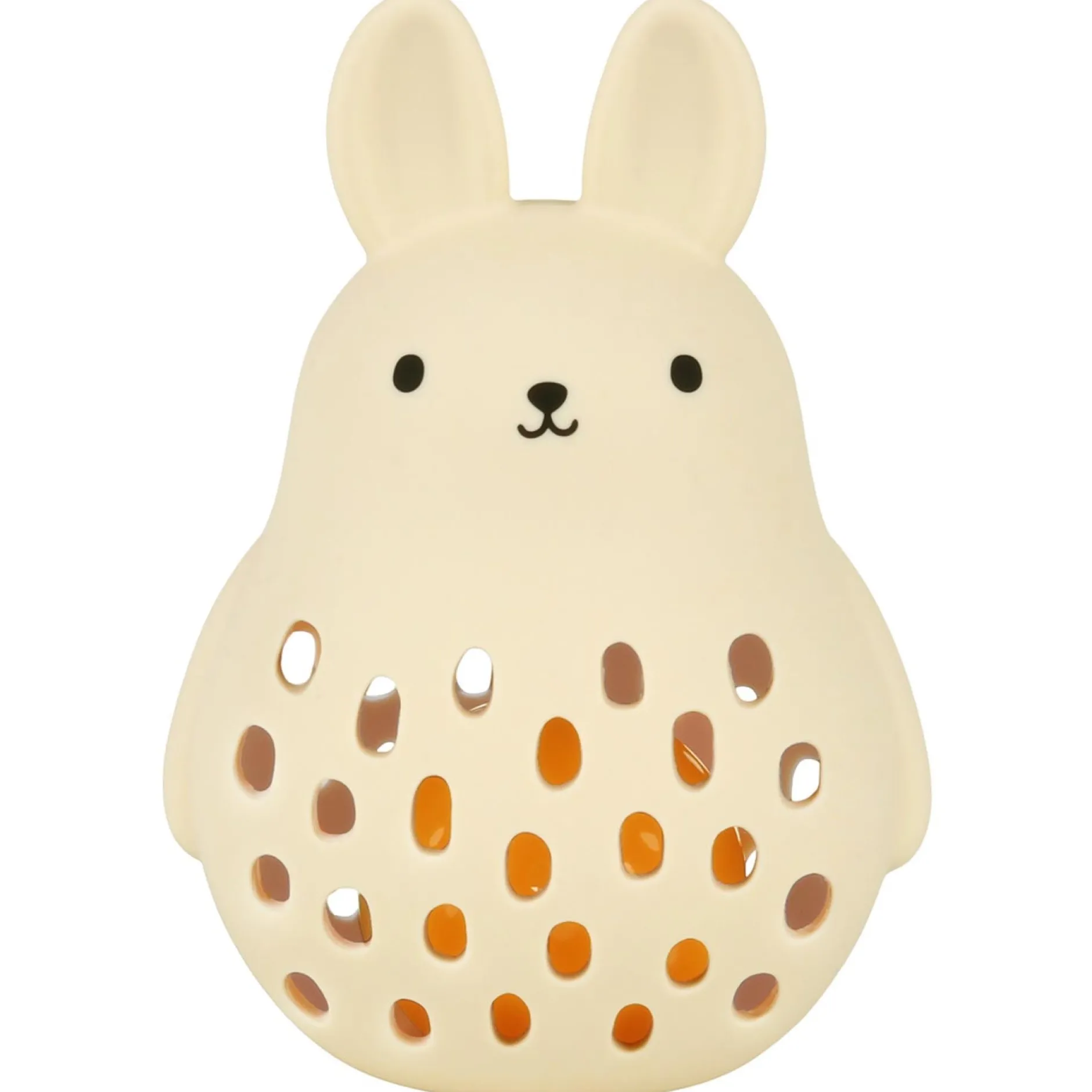 Feestartikelen|Kraamcadeaus*A Little Lovely Company silicone rammelaar konijn Off-White