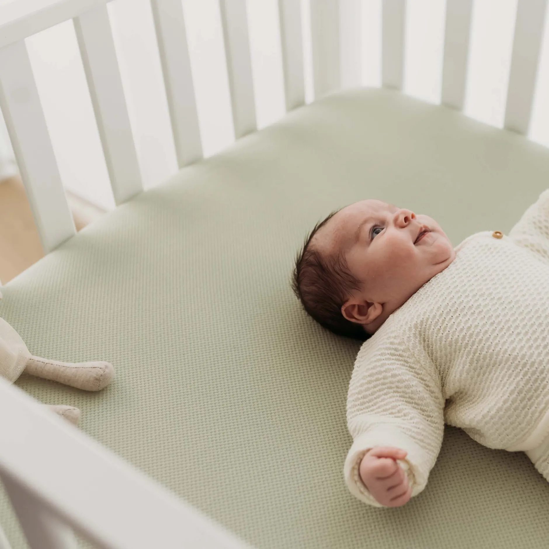 Veilig Slapen|Toppers*Aerosleep hoeslaken ledikant Olivegreen