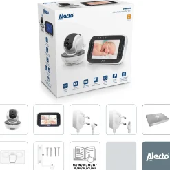 Babyfoons*Alecto DVM200M babyfoon met camera en 4.3 inch kleurenscherm