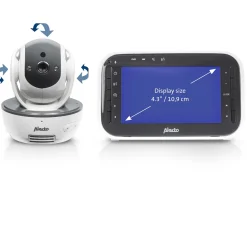 Babyfoons*Alecto DVM200M babyfoon met camera en 4.3 inch kleurenscherm