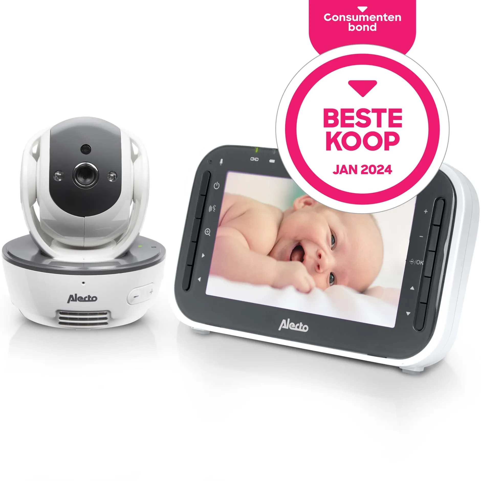 Babyfoons*Alecto DVM200M babyfoon met camera en 4.3 inch kleurenscherm