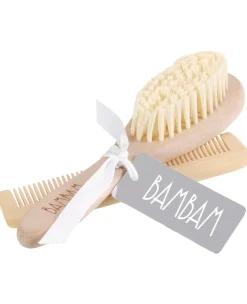 Feestartikelen|Kraamcadeaus*BamBam giftbag borstel, kam Onbehandeld/Naturel