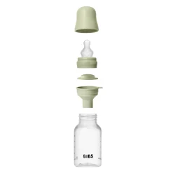 Flesjes*Bibs babyfles met siliconen speen - slow flow 150ml transparant