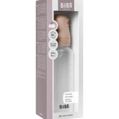 Flesjes*Bibs babyfles met siliconen speen - medium flow 270ml transparant