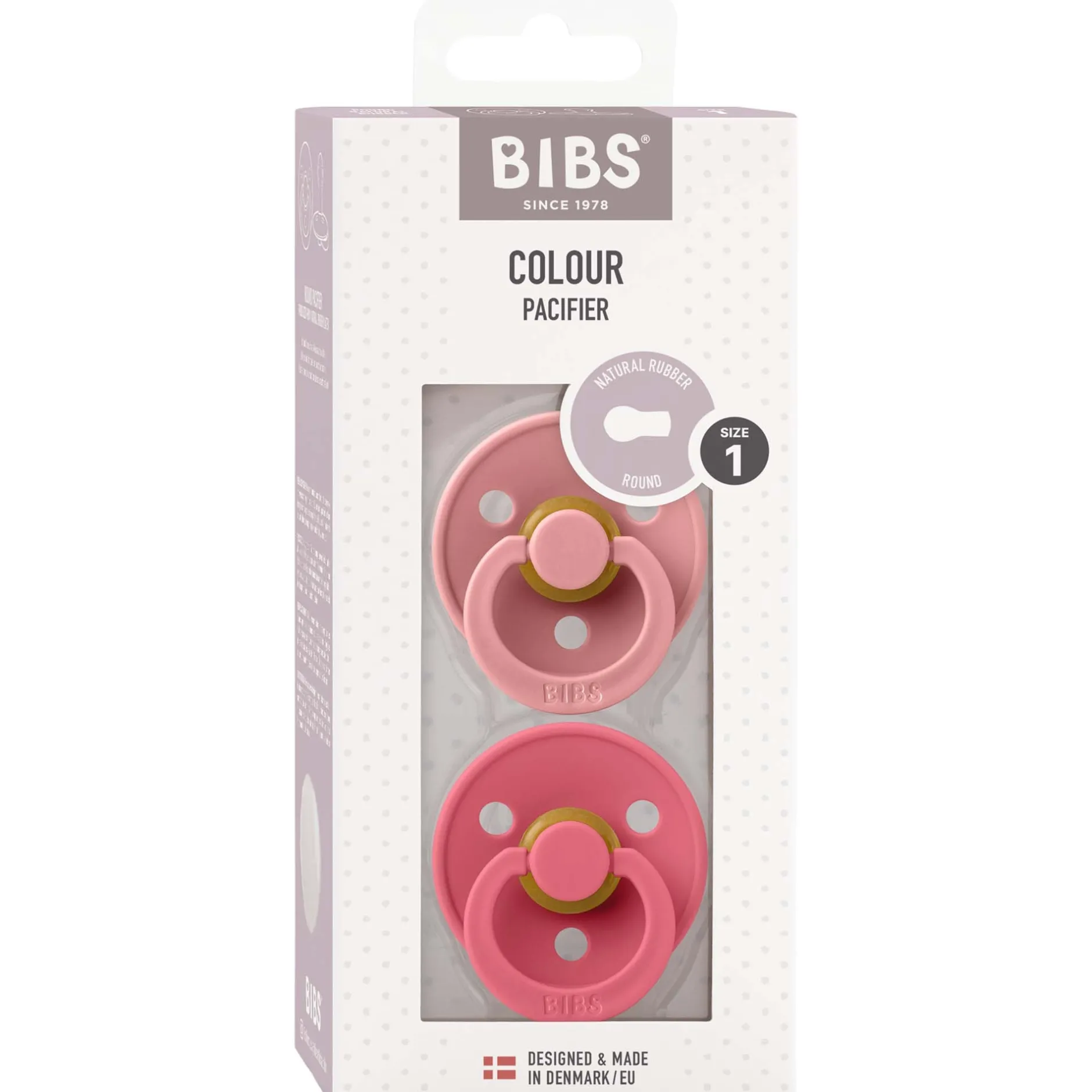 Fopspenen|Fopspenen & Accessoires*Bibs fopspeen Size 1 Dusty Pink/Coral
