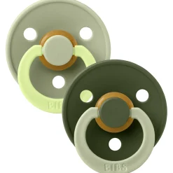 Fopspenen|Fopspenen & Accessoires*Bibs fopspeen Studio Round Size 1 - 2 stuks Dark Olive Green