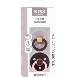 Fopspenen|Fopspenen & Accessoires*Bibs fopspeen Studio Round Size 1 - 2 stuks Purple