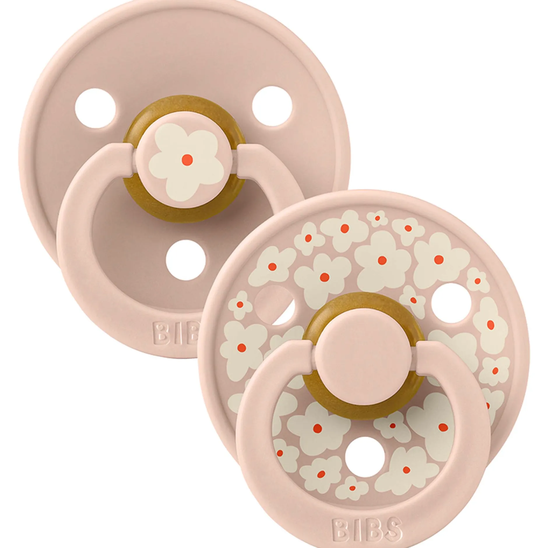 Fopspenen|Fopspenen & Accessoires*Bibs fopspeen Studio Round Size 1 - 2 stuks Blossom Pink