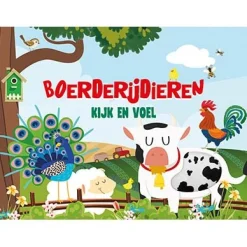 Kinderboeken*Boeken Boerderijdieren kijk en voel Multi
