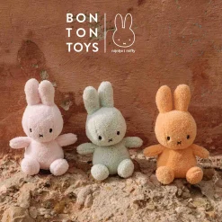Knuffels*Nijntje Bon Ton Toys knuffel terry 23cm Mineral Grey