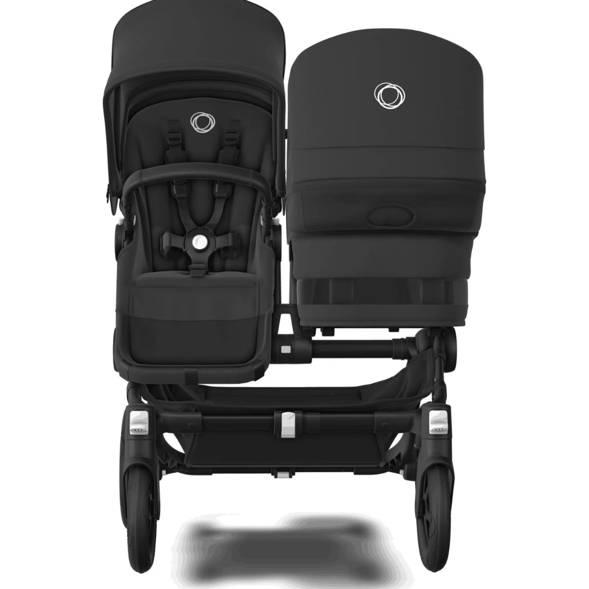 Duo Kinderwagens|Kinderwagens*Bugaboo Donkey5 Duo compleet Midnight Black