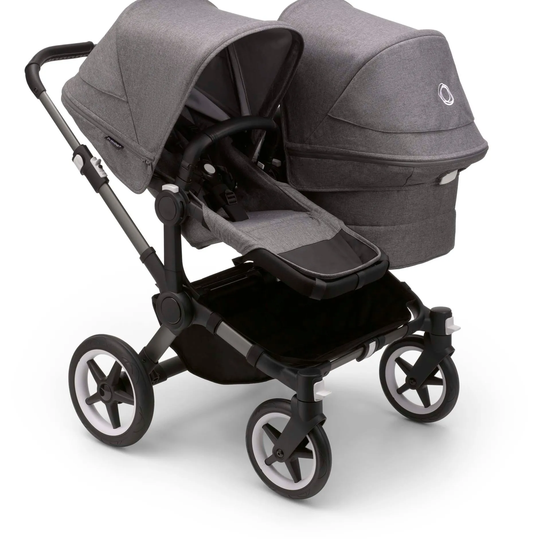 Uitbreidingssets|Duo Kinderwagens*Bugaboo Donkey5 Duo uitbreidingsset Grey Melange