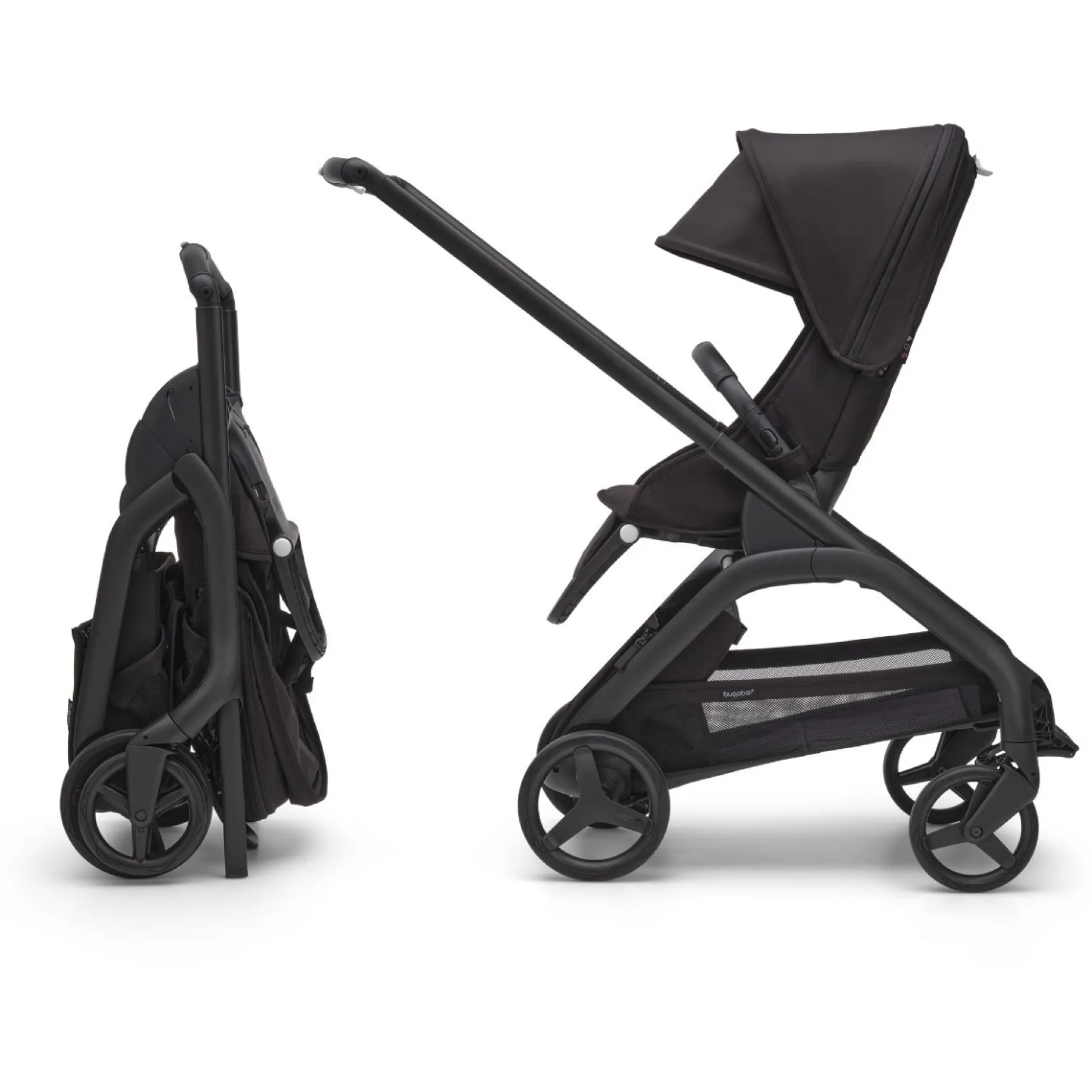 Kinderwagens*Bugaboo Dragonfly compleet Midnight Black Midnight Black