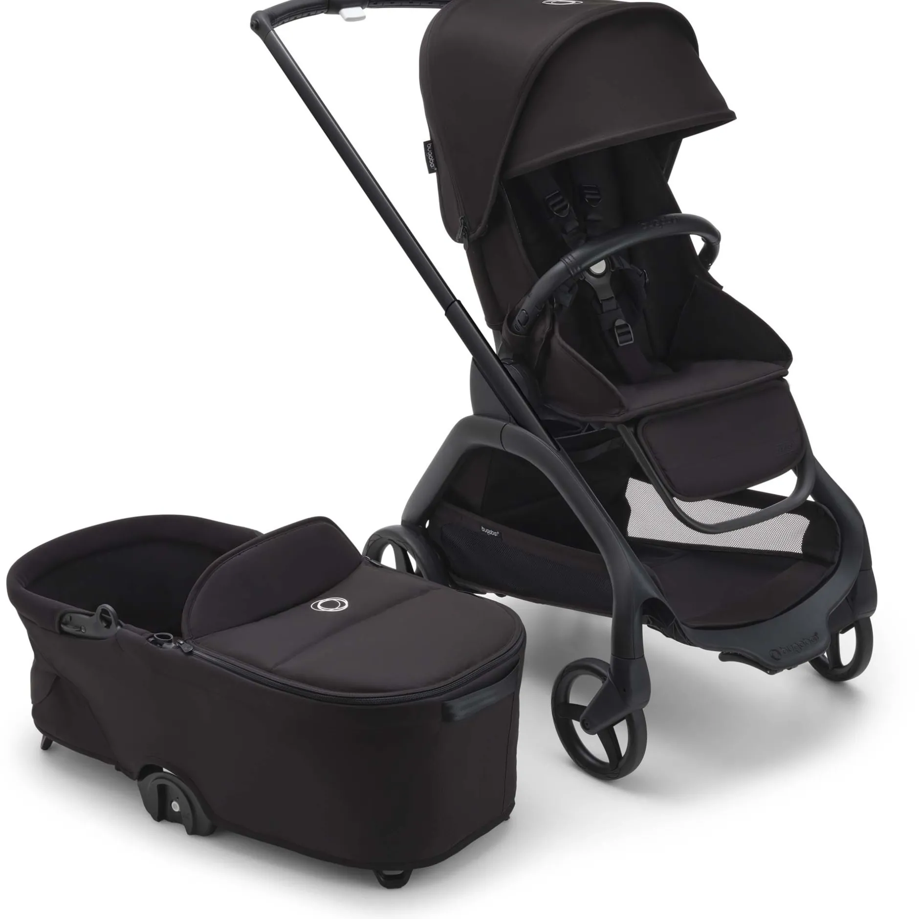 Frames Met Zit*Bugaboo Dragonfly frame + zit Black Midnight Black