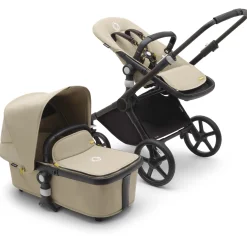 Kinderwagens*Bugaboo Fox Cub Black Desert Beige