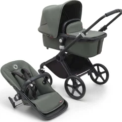 Kinderwagens*Bugaboo Fox Cub Black Forest Green