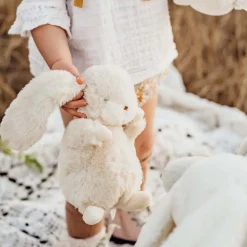 Knuffels*Div. Merken Bunnies By The Bay Nibble Konijn knuffel 20cm White