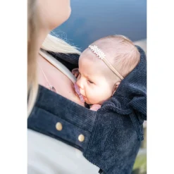 Draagzakken & Doeken*ByKay Click Carrier Classic Rib Smoky Black