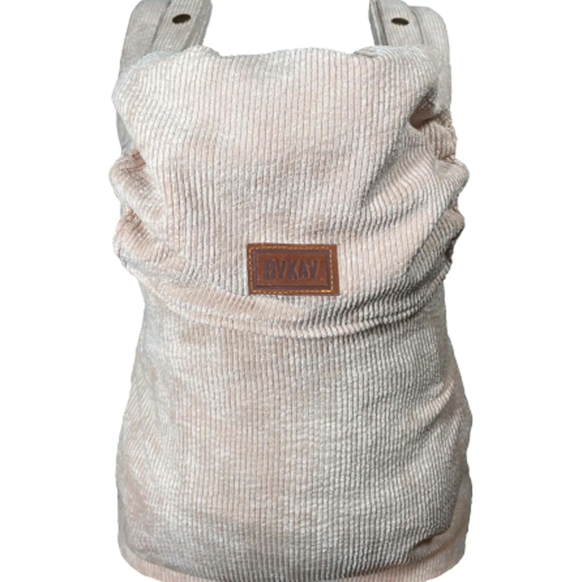 Draagzakken & Doeken*ByKay Click Carrier Classic Ribbed Velvet Almond Sand