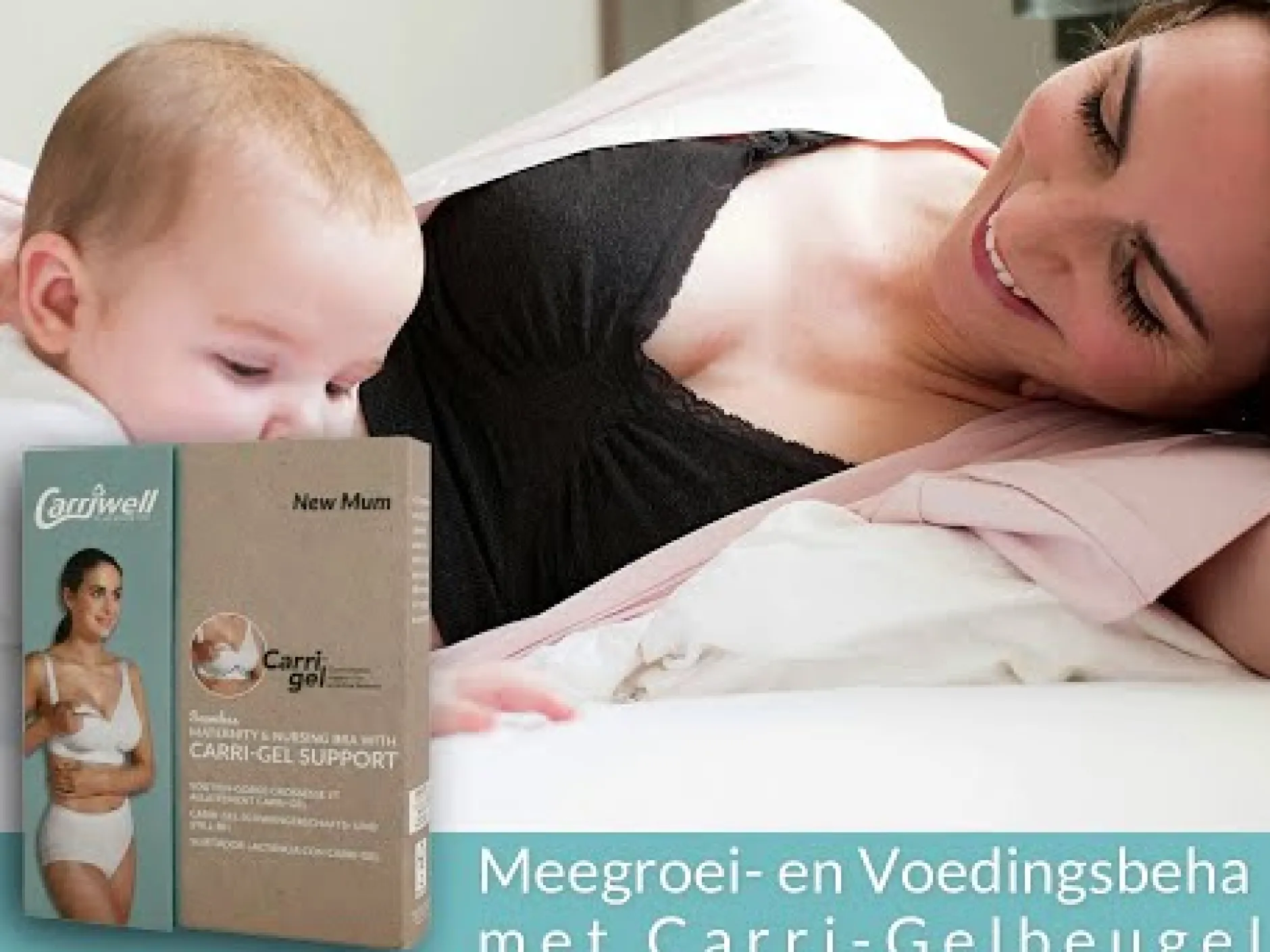 Borstkolven|Bh's*Carriwell meegroei- en voedingsbh gelbeugel effen wit White