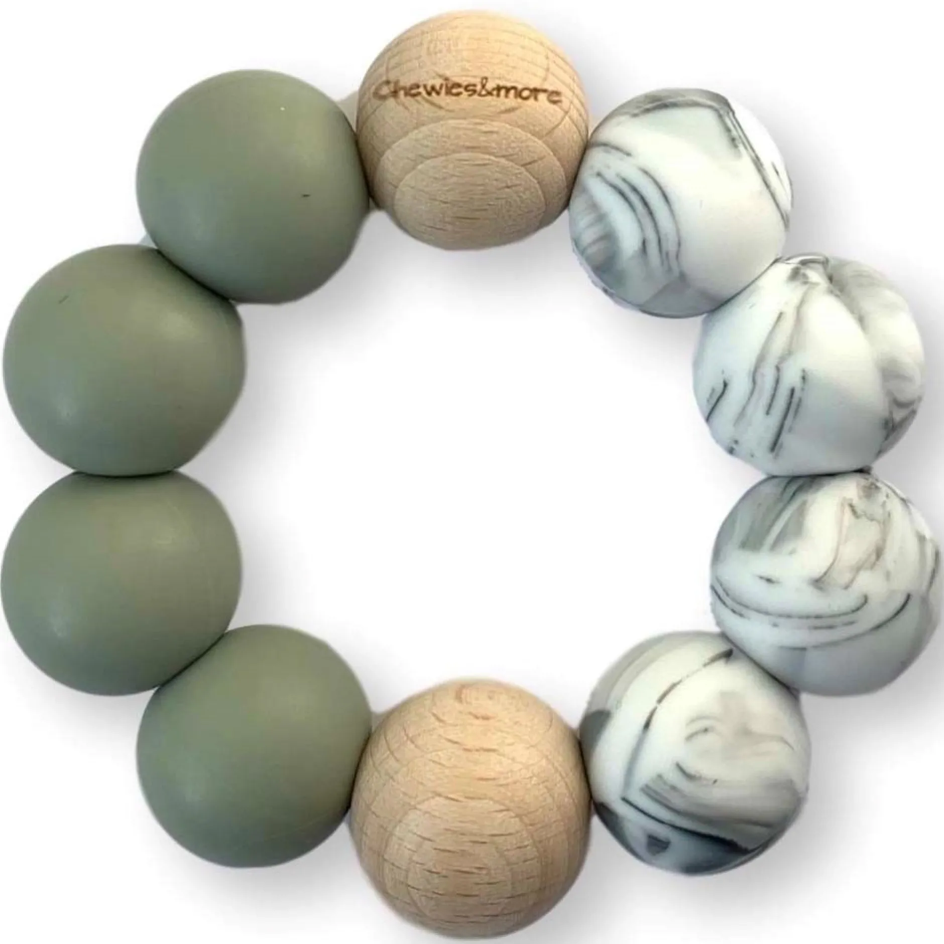 Feestartikelen|Kraamcadeaus*Chewies & more basic bijtspeeltje groen