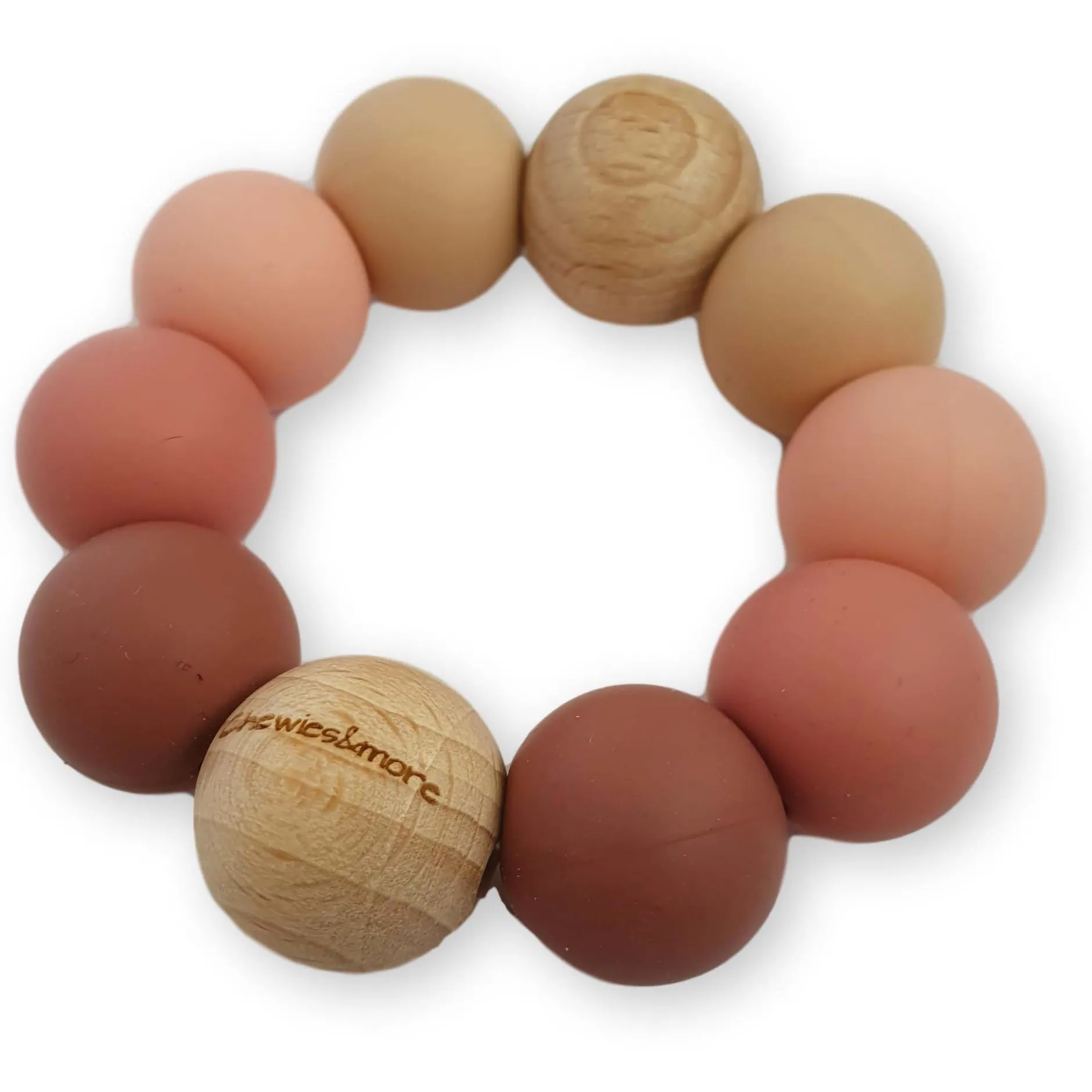 Feestartikelen|Kraamcadeaus*Chewies & more basic ombre bijtspeeltje roze