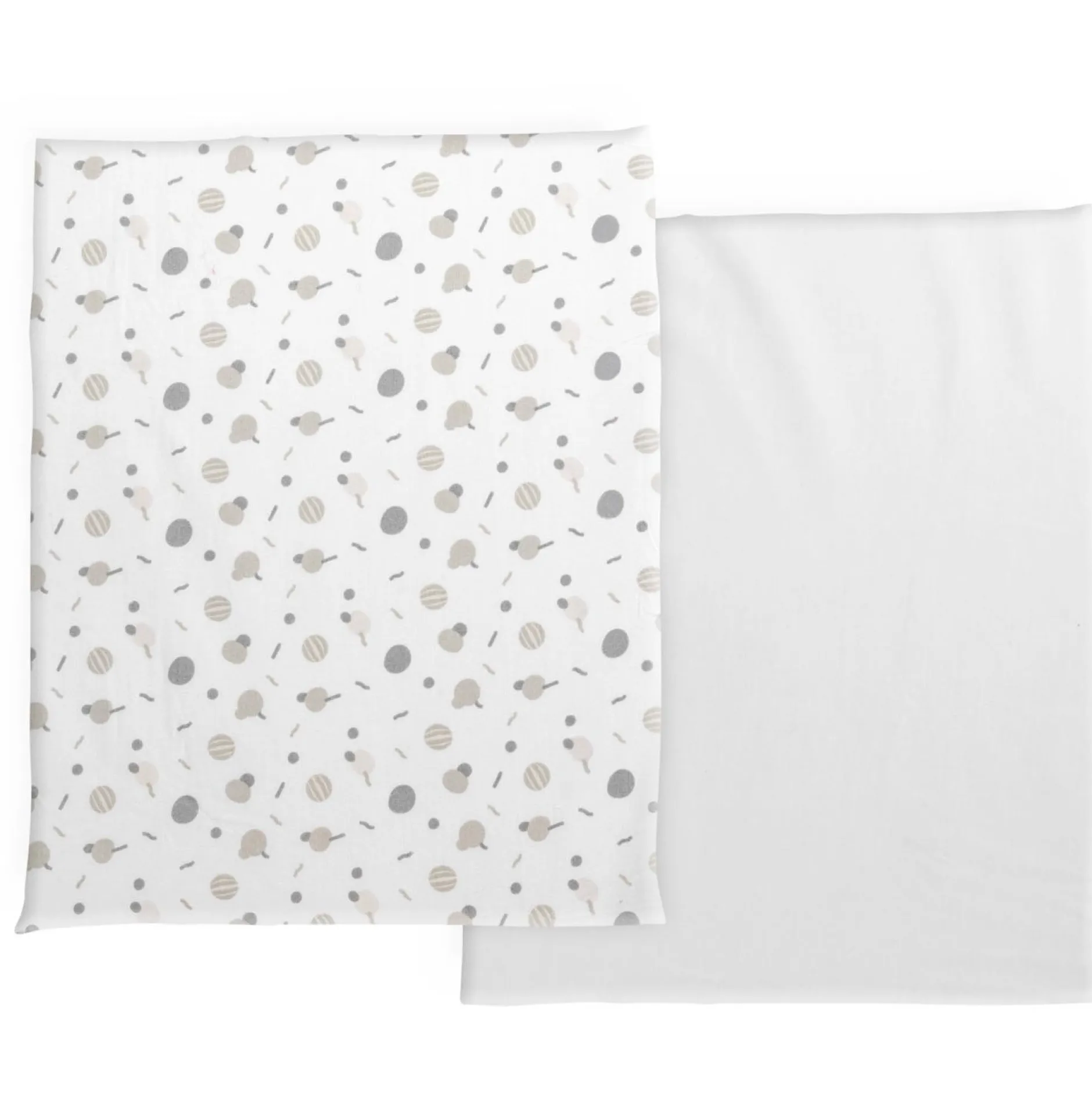 Hoeslakens*Chicco Next2Me Forever katoen hoeslakens 2-pack wit
