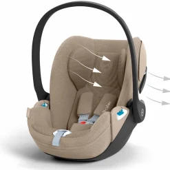 Autostoelen Groep 0*Cybex Cloud T i-Size plus Cozy Beige