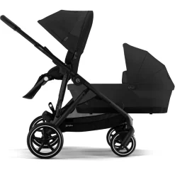 Duo Kinderwagens*Cybex Gazelle S Duo compleet Moon Black