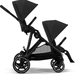 Duo Kinderwagens*Cybex Gazelle S Duo compleet Moon Black