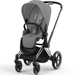 Kinderwagens*Cybex Priam4 compleet Chrome met zwarte handvatten Mirage Grey