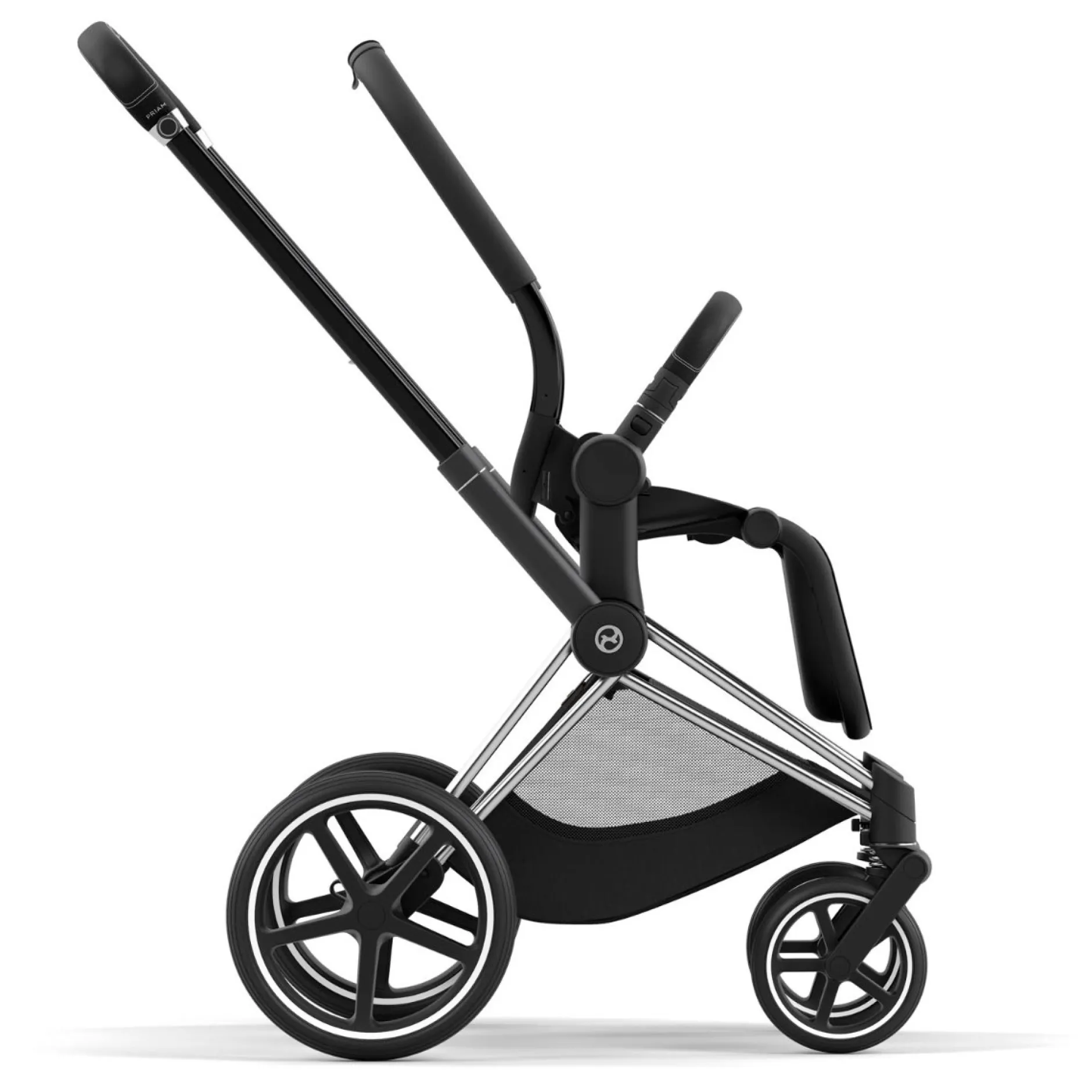Kinderwagens*Cybex Priam4 compleet Chrome met zwarte handvatten Mirage Grey