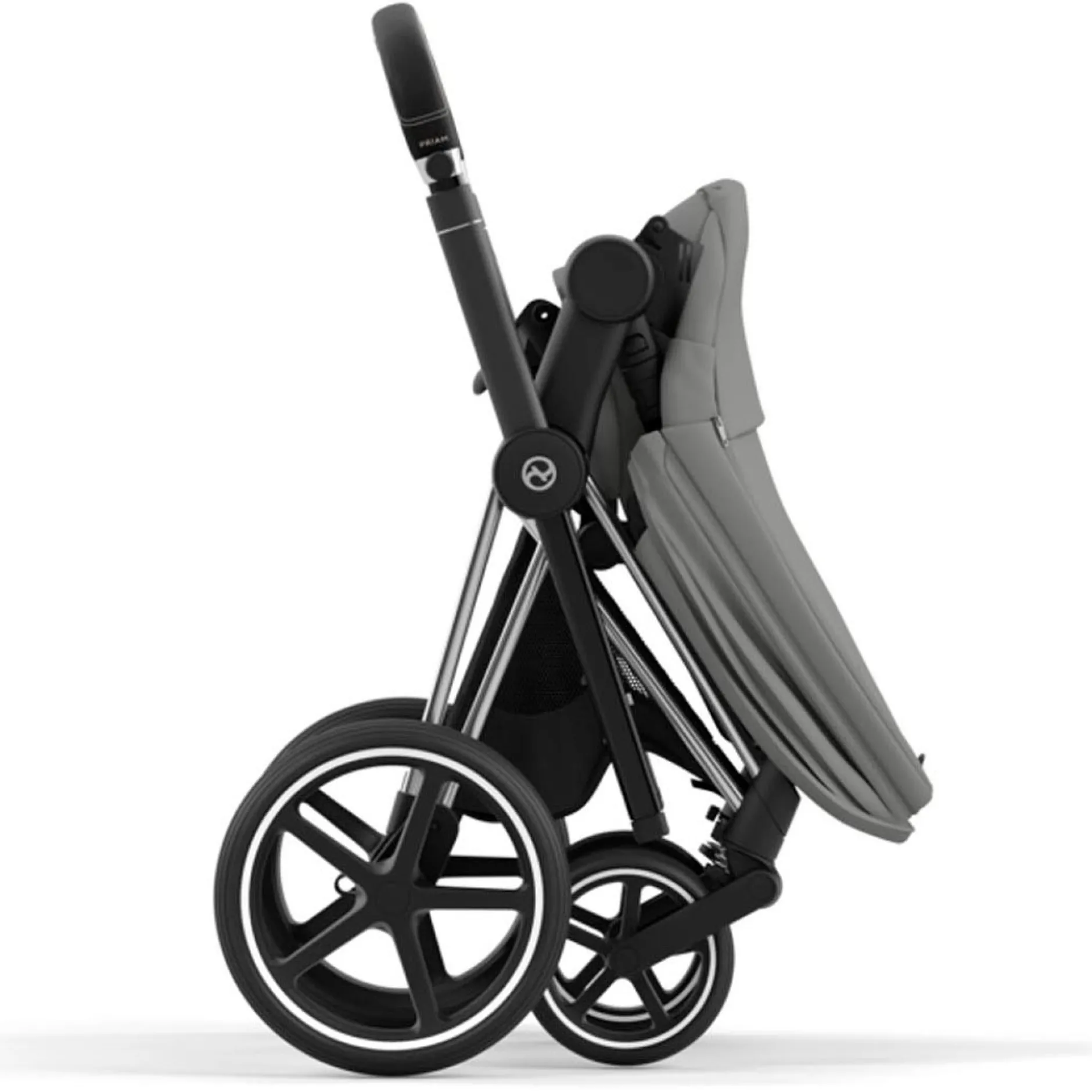 Kinderwagens*Cybex Priam4 compleet Chrome met zwarte handvatten Mirage Grey