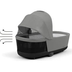 Kinderwagens*Cybex Priam4 compleet Chrome met zwarte handvatten Mirage Grey