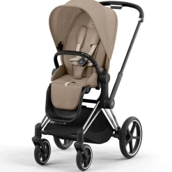 Kinderwagens*Cybex Priam4 compleet Chrome met zwarte handvatten Cozy Beige