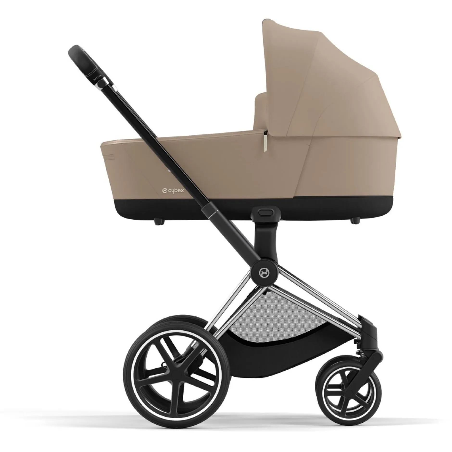 Kinderwagens*Cybex Priam4 compleet Chrome met zwarte handvatten Cozy Beige