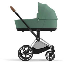 Kinderwagens*Cybex Priam4 compleet Chrome met bruine handvatten Leaf Green