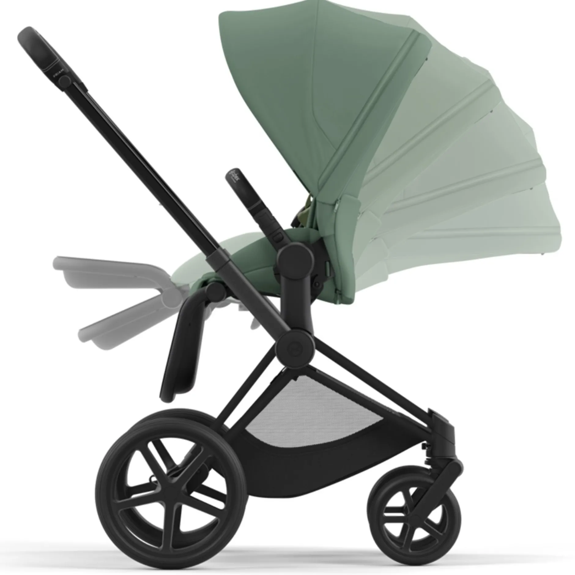 Kinderwagens*Cybex Priam4 compleet Matt Black frame Leaf Green