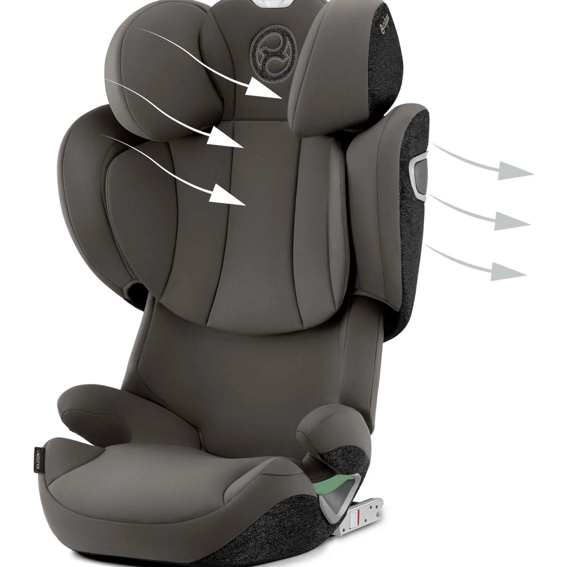 Autostoelen Groep 2/3*Cybex Solution T i-Fix Mirage Grey