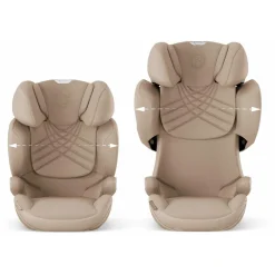 Autostoelen Groep 2/3*Cybex Solution T i-Fix Plus Cozy Beige