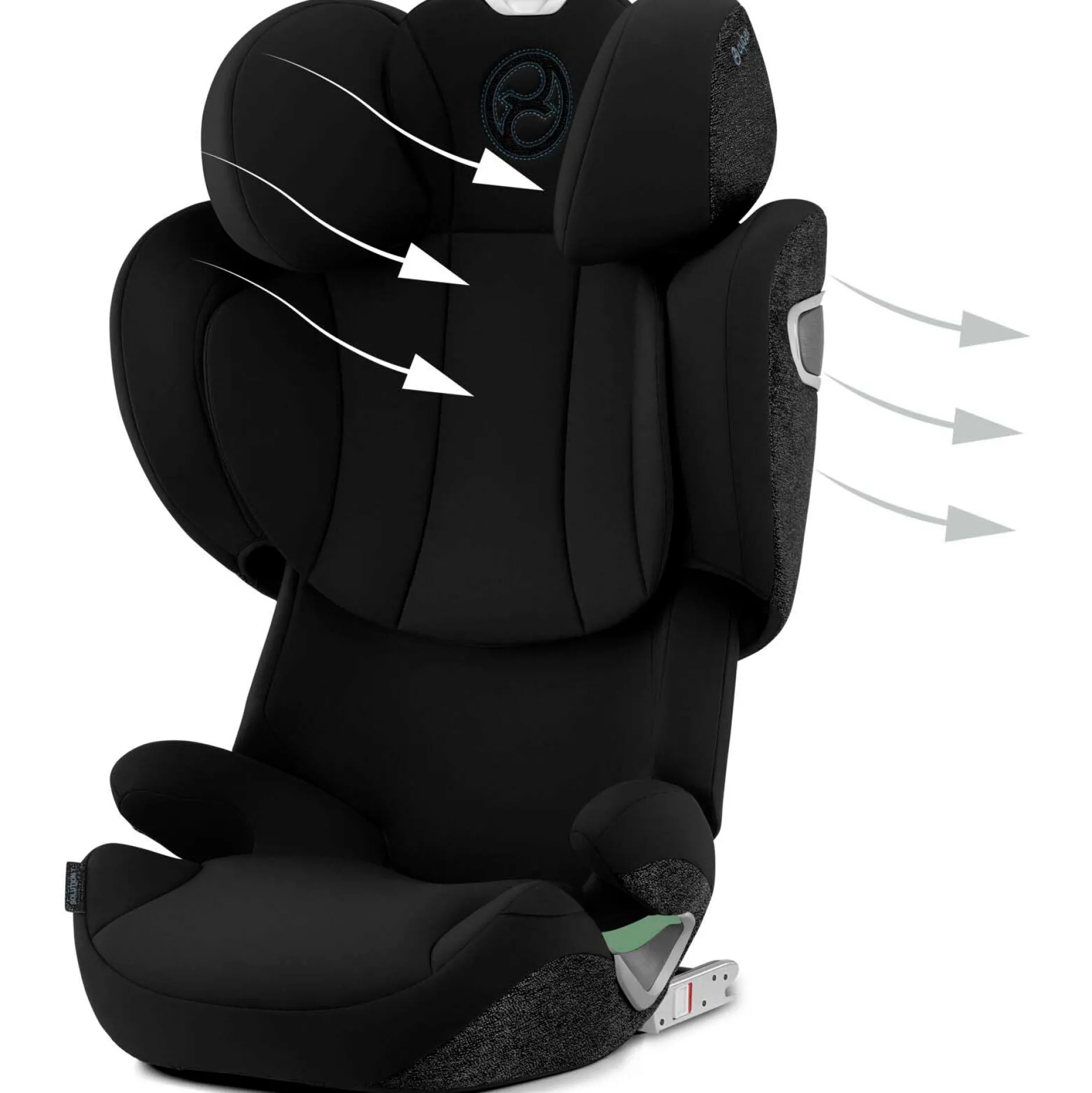 Autostoelen Groep 2/3*Cybex Solution T i-Fix Sepia Black