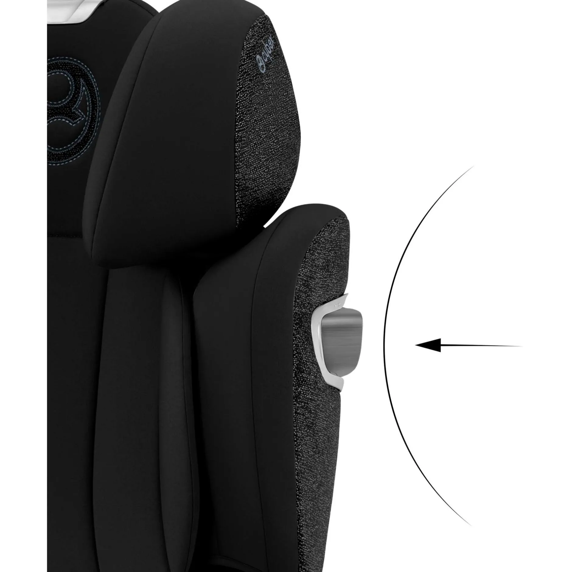 Autostoelen Groep 2/3*Cybex Solution T i-Fix Sepia Black