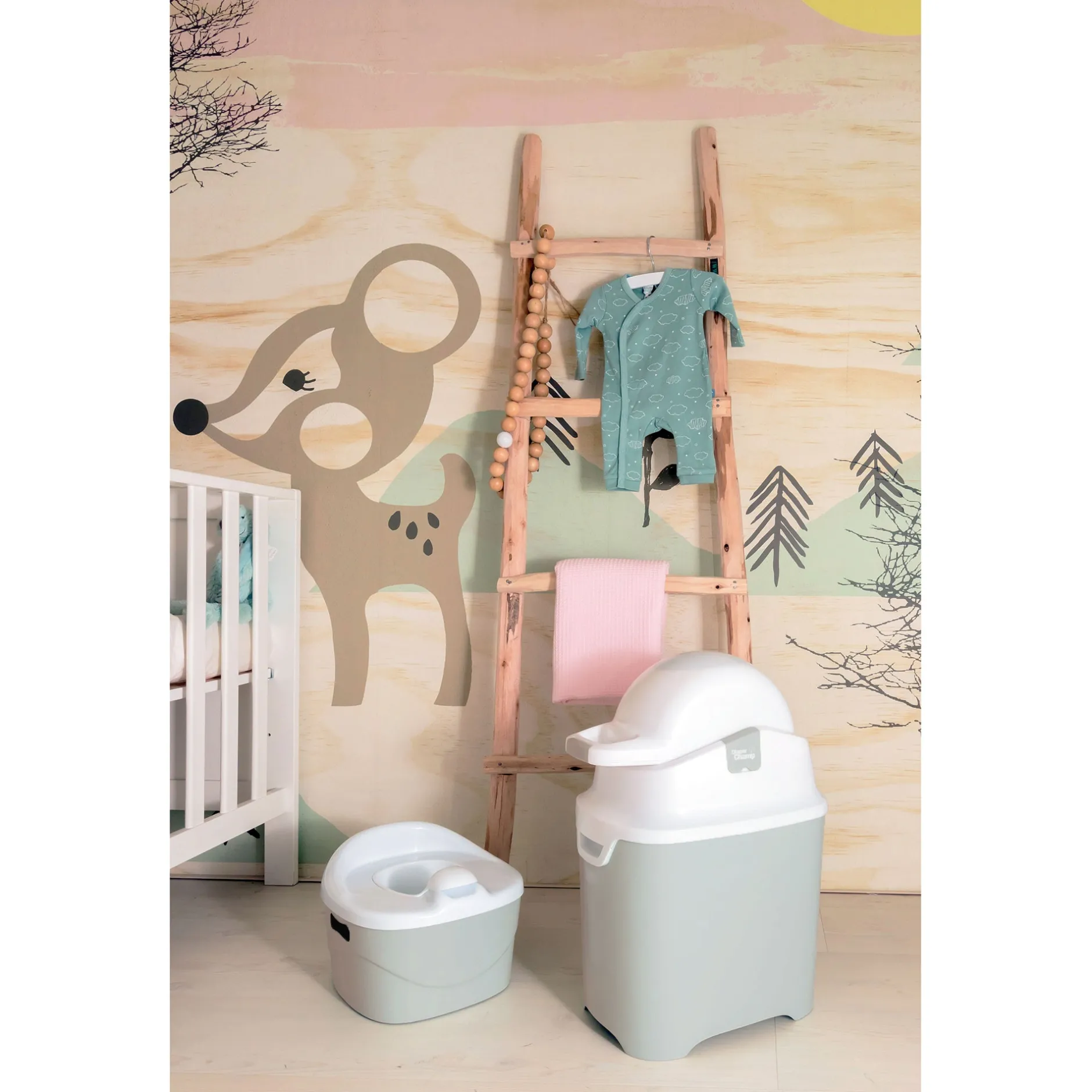 Potjes & Toiletverkleiners*DiaperChamp Potty 3-in-1 grijs