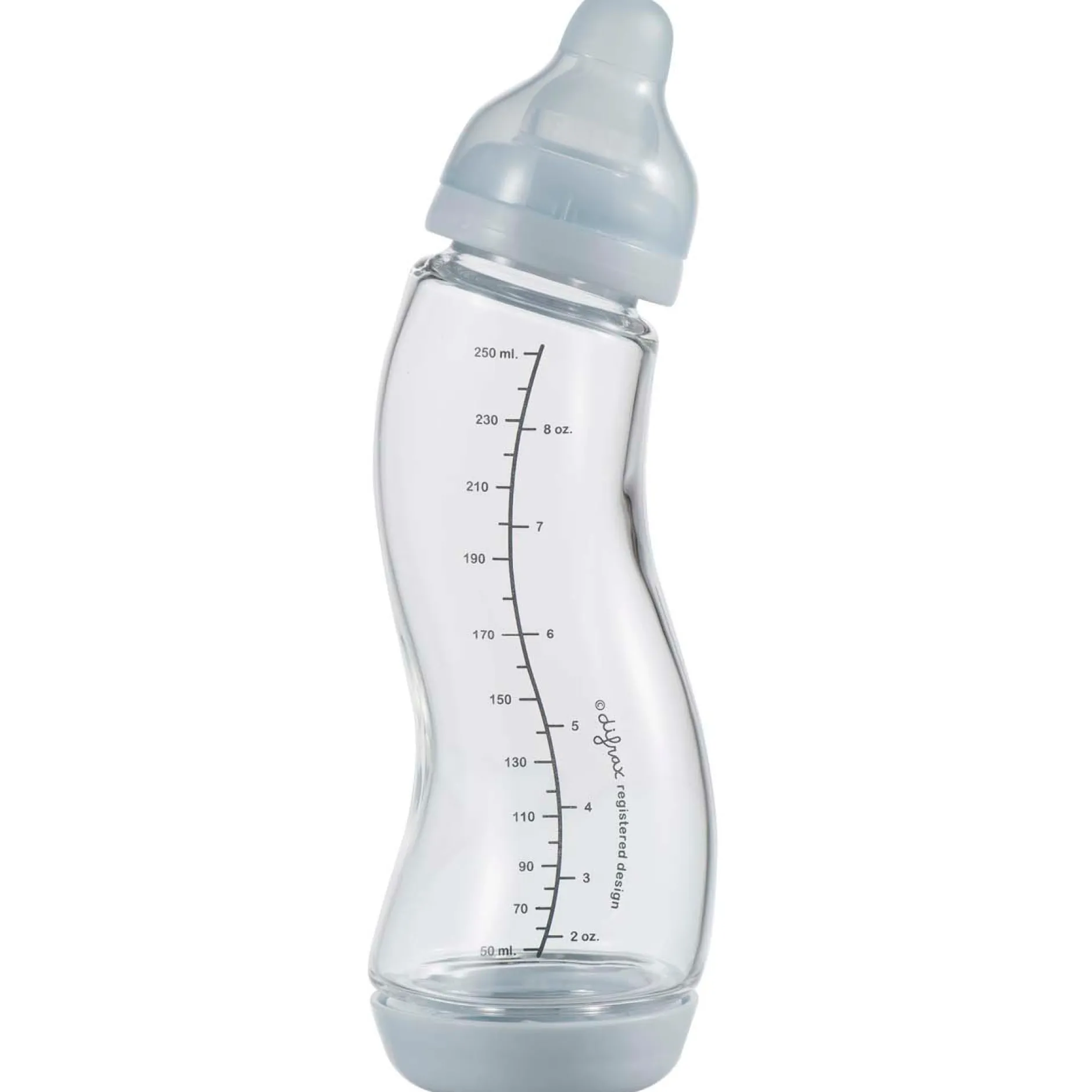 Flesjes*Difrax Anti-Colic S-babyfles glas blauw