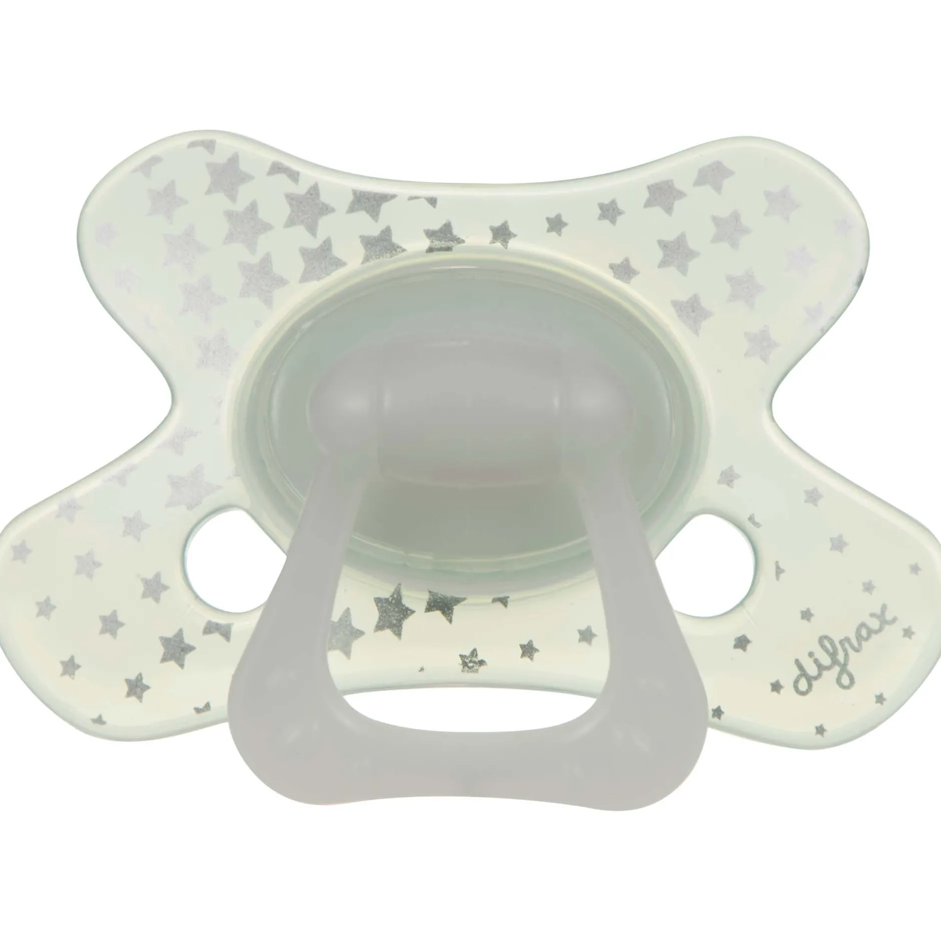 Fopspenen|Fopspenen & Accessoires*Difrax fopspeen glow in the dark 12 maanden Onbehandeld/Naturel