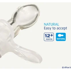 Fopspenen|Fopspenen & Accessoires*Difrax fopspeen glow in the dark 12 maanden Onbehandeld/Naturel