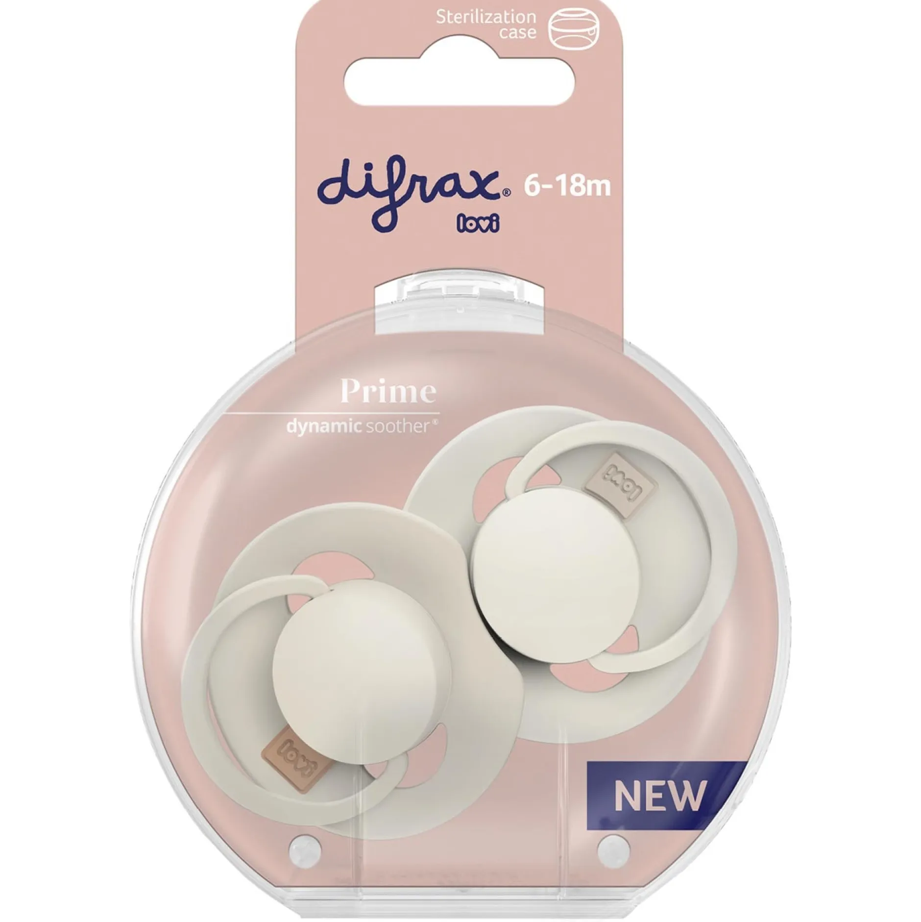 Fopspenen|Fopspenen & Accessoires*Difrax fopspeen LOVI 6+ maanden Ivory White